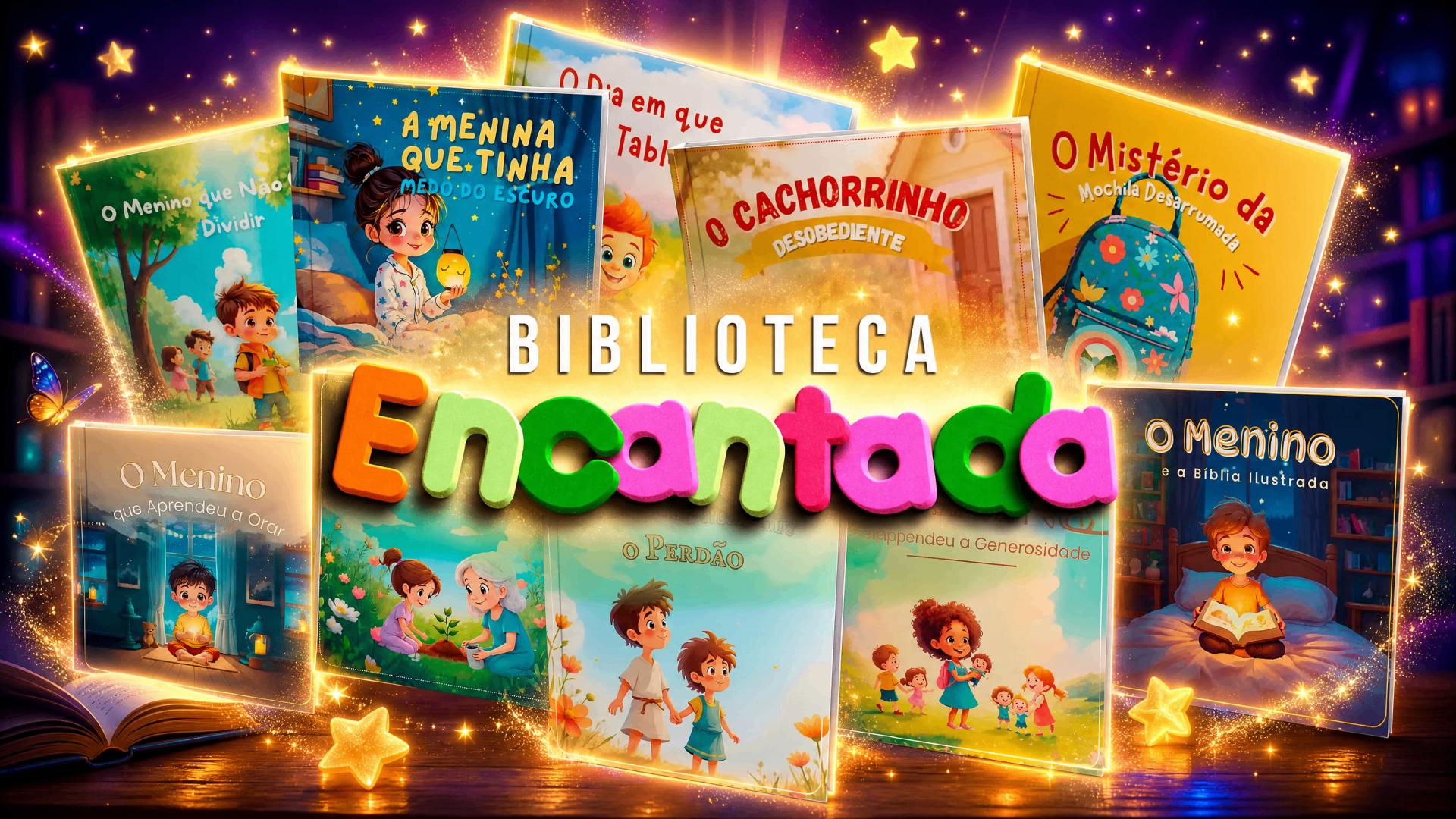 Biblioteca Encantada — 10 audiobooks infantis